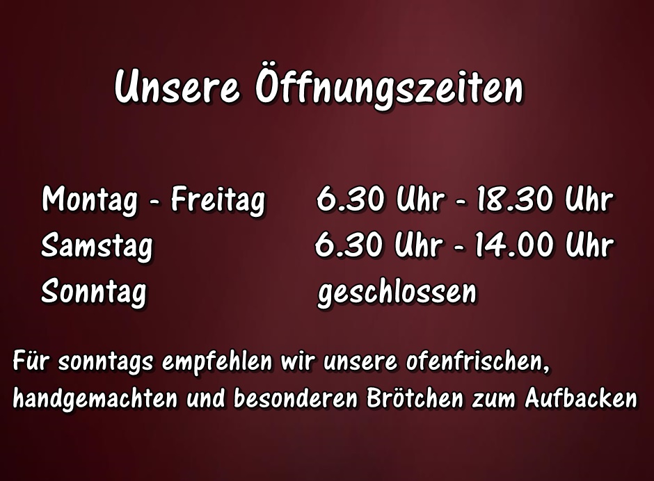 Öffnungszeiten